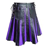 Herren Rock Männer Taktischer Cargo Kilt Irischer Tartan Steampunk Kleidung Traditioneller...